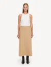 By Malene Birger Palomie Midi Skirt In Dark Sand