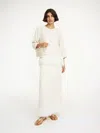 By Malene Birger Palomie Midi Skirt In Soft White