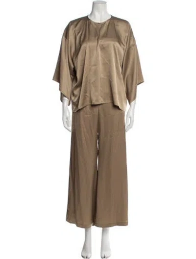 Pre-owned By Malene Birger Pant Set In Neutral