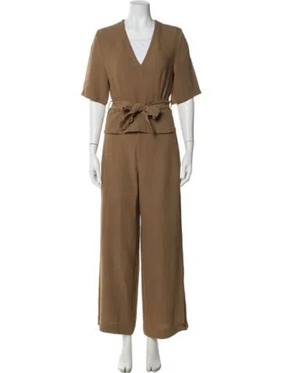 Pre-owned By Malene Birger Pant Set W/ Tags In Brown