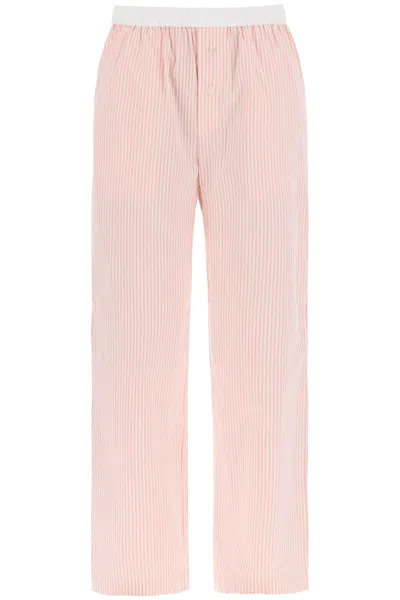 By Malene Birger Helsy Trousers In White,pink