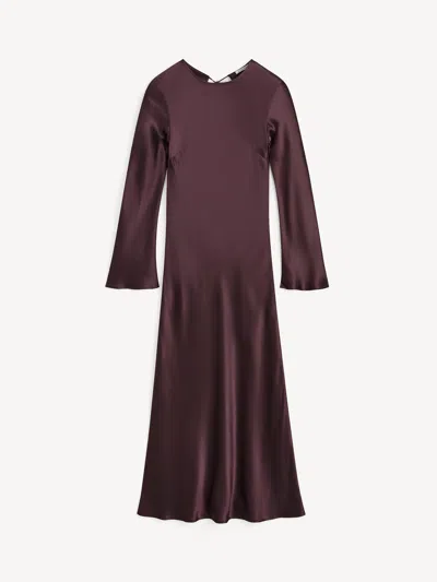 By Malene Birger Parisa Silk Maxi Dress In Purple