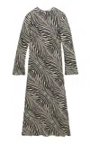 By Malene Birger Parise Animal-printed Silk-blend Maxi Dress In Animal