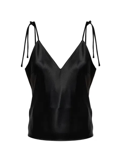 By Malene Birger Pasca Tie-fastening Top In Black