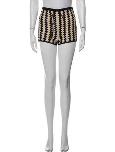 Pre-owned By Malene Birger Patterned Mini Shorts In Multicolor