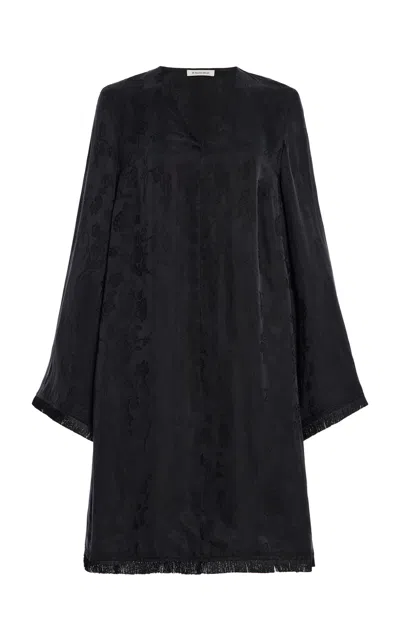 By Malene Birger Paulina Cupro-blend Tunic In Black