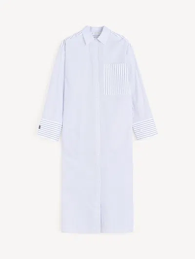 By Malene Birger Perroti Organic Cotton Maxi Dress In Blue