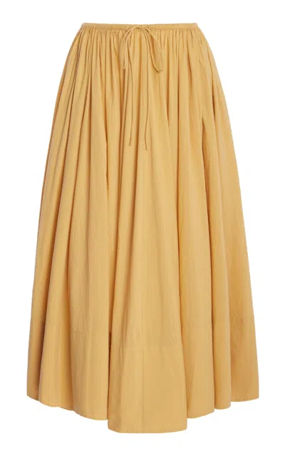 By Malene Birger Pheo Organic Cotton Maxi Skirt In Bronze