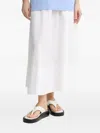 By Malene Birger Pheobes Elastic-waistband Midi Skirt In White