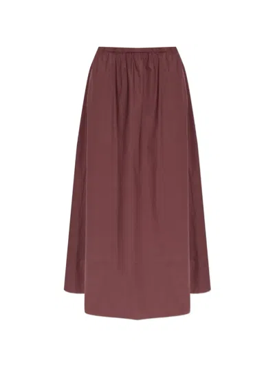 By Malene Birger Pheobes Gathered Skirt In Red