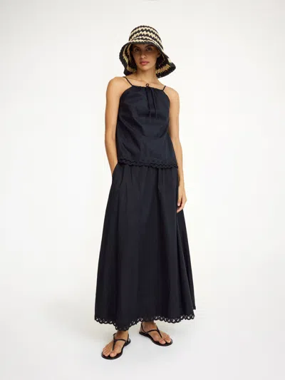 By Malene Birger Pheobes Organic Cotton Skirt In Black