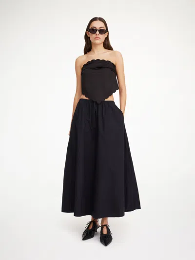 By Malene Birger Pheobes Organic Cotton Skirt In Black