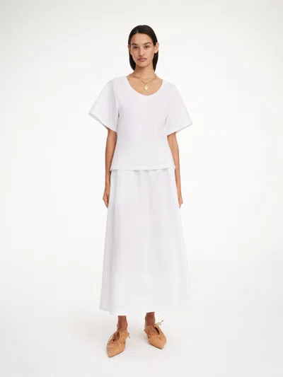 By Malene Birger Pheobes Organic Cotton Skirt In Pure White