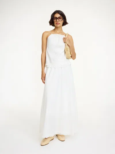 By Malene Birger Pheobes Organic Cotton Skirt In Soft White