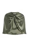 By Malene Birger Pinlos Draped Cape In Green