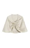 By Malene Birger Pinlos Plisse Cape In Gray