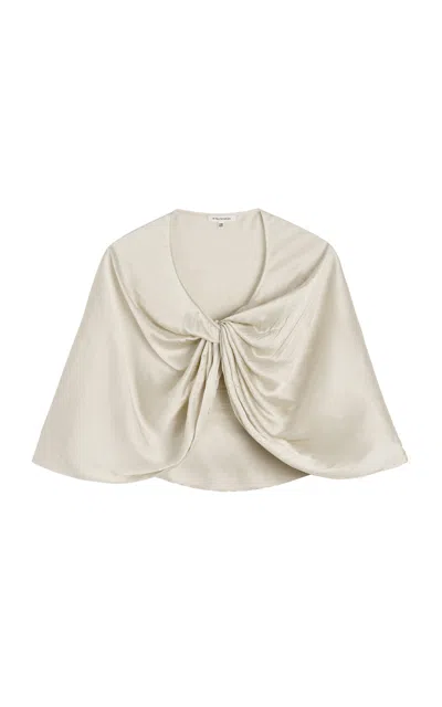 By Malene Birger Pinlos Plisse Cape In Gray