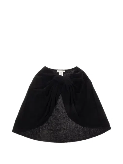 By Malene Birger Pinne Knot-detail Poncho In Black