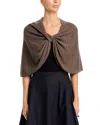 By Malene Birger Pinne Twisted Cape In Brown
