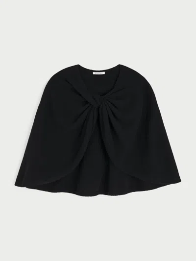 By Malene Birger Pinne Wool Cape In Black