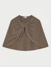 By Malene Birger Pinne Twisted Cape In Fosil