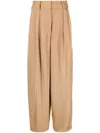 By Malene Birger Piscali Mid-rise Tailored Trousers In Brown