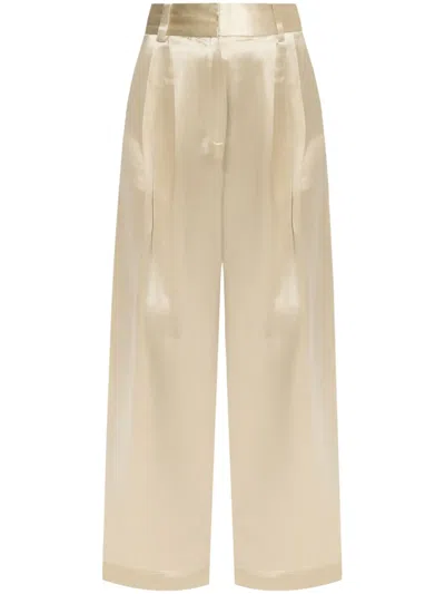 By Malene Birger Piscali Trousers In Neutrals
