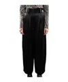 By Malene Birger Piscali Pleated Satin Wide-leg Pants In Black