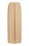 By Malene Birger Piscata Knit Wide-leg Pants In Brown
