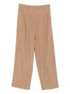 By Malene Birger Pleated Belt-loops Trousers In Neutral
