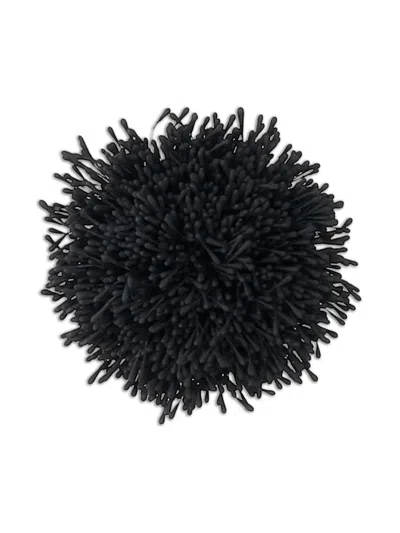 By Malene Birger Pom-pom Brooch In Black