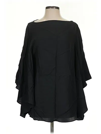 Pre-owned By Malene Birger Poncho In Black