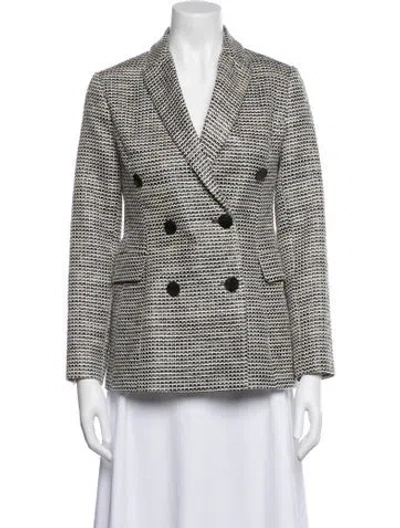 Pre-owned By Malene Birger Printed Blazer In Multi