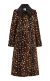 By Malene Birger Printed Leather Deborah Coat In Brown