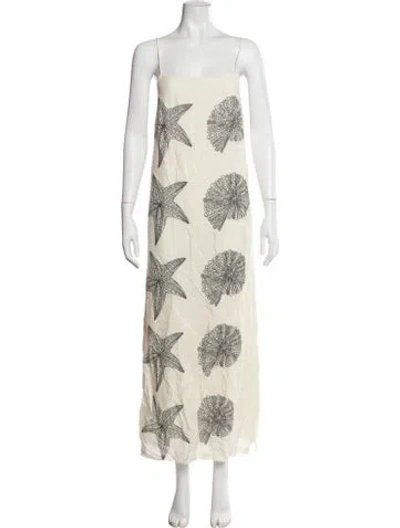 Pre-owned By Malene Birger Printed Long Dress In Multicolor