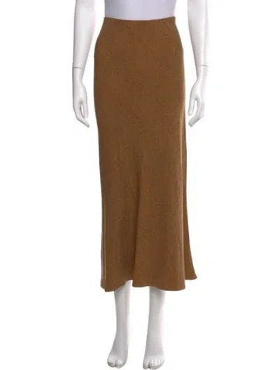 Pre-owned By Malene Birger Printed Midi Length Skirt In Neutral