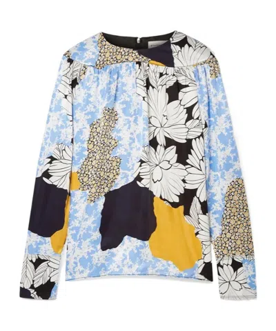 By Malene Birger Printed Satin Shirt In Multi