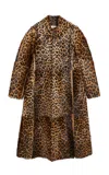 By Malene Birger Rafaia Animal-printed Calf Fur Coat In Leopard