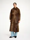 By Malene Birger Rafaia Animal-printed Calf Fur Coat In Leopard