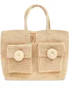 By Malene Birger Raffia Tote Bag In Neutrals