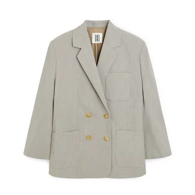 By Malene Birger Railey Blazer In Grey Brown Melange