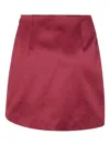 By Malene Birger "raye" Mini Skirt In Burgundy