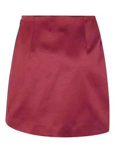 By Malene Birger "raye" Mini Skirt In Burgundy