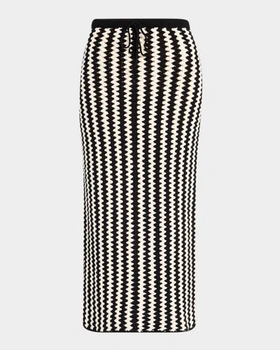 By Malene Birger Raze Crochet Organic Cotton Midi Skirt In Multi