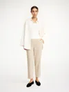By Malene Birger Remi Trousers In Beige Melange In Beige Melange