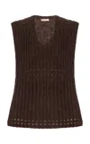 By Malene Birger Revna Knitted Vest In Brown