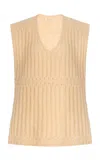By Malene Birger Revna Knitted Vest In Neutral