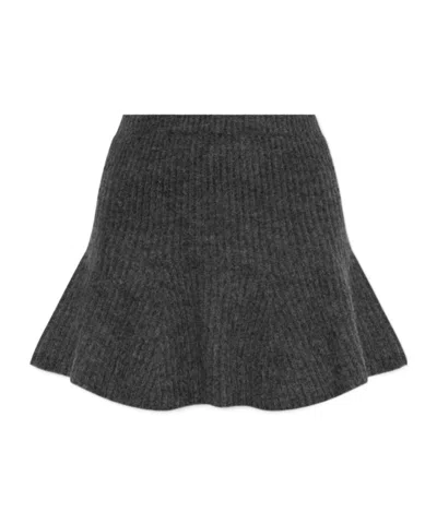 By Malene Birger Rib Knitted Skirt In Black