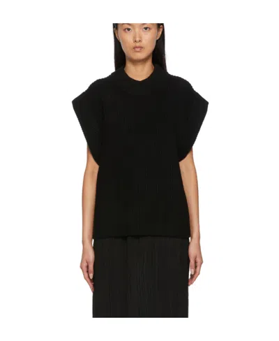 By Malene Birger Rib Knitted Vest In Black