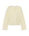 By Malene Birger Off-white Hamie Sweater In Brown